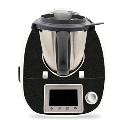 Image of Decorative Protection Sticker Compatible with Food Processor Thermomix TM5 Design Adhesive Film Accessories Kitchen Appliance Waterproof Self RX041 (01 Glitter Black)