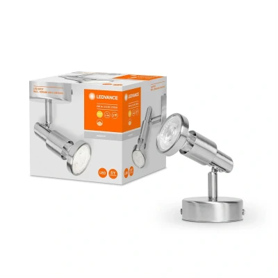 Image of LEDVANCE Niclas LED spotlight, nickel, 1 bulb