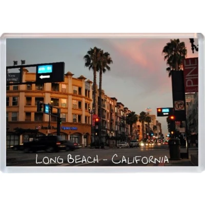 Image of Long Beach California USA Jumbo Fridge Magnet