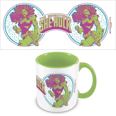 Image of Pyramid International MGC27158 Marvel Comics She Hulk Ceramic Mug in Presentation Gift Box, Sensational Design, 11oz Capacity, Green