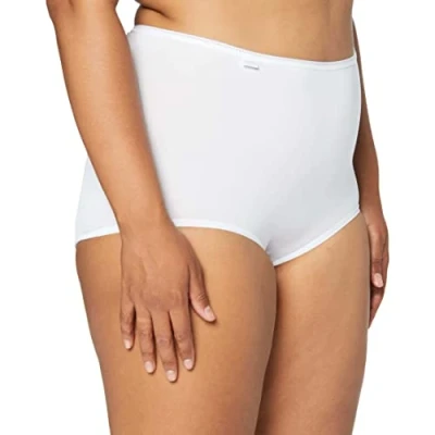 Image of Sloggi Women&#039;s 24/7 Micrfib Maxi Brief, White (White 03), 38