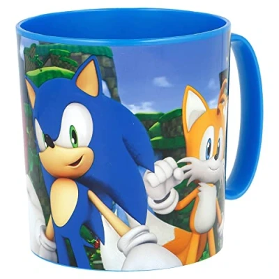 Image of Sonic 350ml Microwave Reusable Plastic Kids Cup