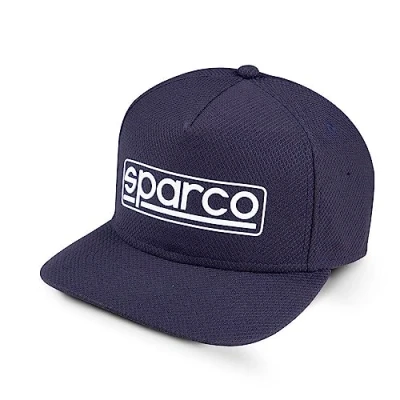 Image of Sparco Stretch Cap Navy Blue Baseball, Standard Unisex Adult