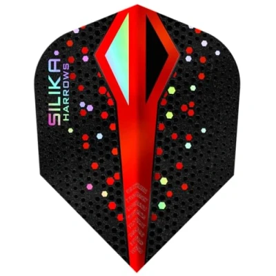 Image of Harrows Silika Color Shift Red NO6 Tough Crystalline Coated Dart Flights
