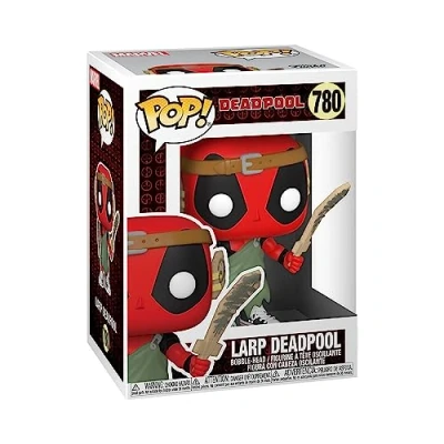 Image of Funko POP! Marvel: Deadpool 30th Larp Collectable Vinyl Figure Gift Idea Official Merchandise Toys for Kids &amp; Adults Comic Books Fans Model Collectors and Display