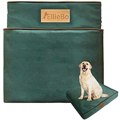 Image of Ellie Bo Medium Dog Bed Cover for 30 inch Cage/Crate Green Waterproof