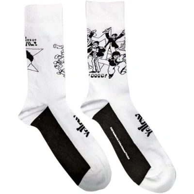 Image of SOCKSHOP Music Collection 1 Pair The Beatles Cotton Socks Good V Evil 7 11 Unisex