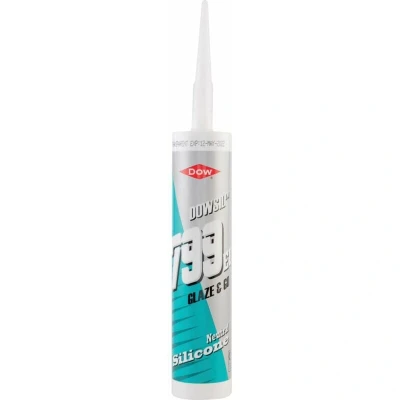 Image of Dowsil 799 Glaze &amp; Go Silicone Sealant Clear 310ml DOW4068751