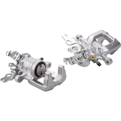Image of 2K5615424 Brake caliper HELLA 8AN 355 799 101 Grey Cast Iron without holder VOLKSWAGEN: Caddy 3, 3