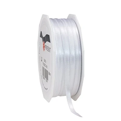 Image of C.E. Pattberg SATIN white gift ribbon, 55 yards for Wrapping Gifts, 0.12 inches width, Ribbon Decorating &amp; Crafting, Decorative every occasion
