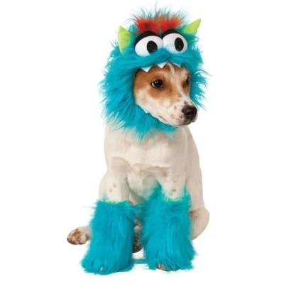 Image of Rubie&#039;s mens Cute Monster Costume Party Supplies, Blue, S Neck 12 Girth 17 Back 11 US
