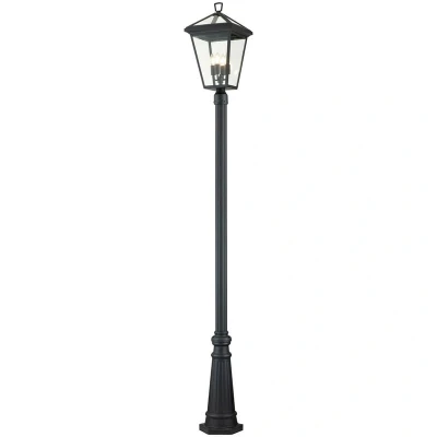 Image of Hinkley Alford Place Outdoor Lamp Posts Museum Black, IP44