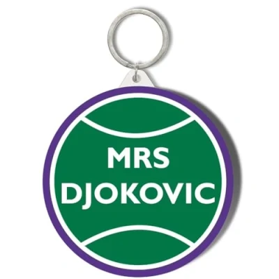 Image of Gift Insanity TENNIS BALL MRS DJOKOVIC SHORT CHAIN KEYRING BOTTLE OPENER