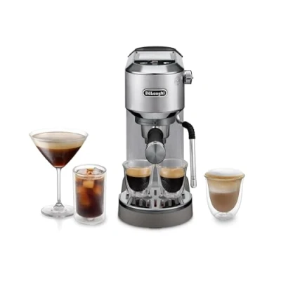 Image of DeLonghi Dedica Duo EC890.M Espresso Coffee Machine Silver