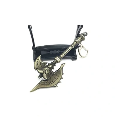 Image of Hanaiette 1pc Weapon model keychain alloy for World of Warcraft with bracket (STYLE 1)