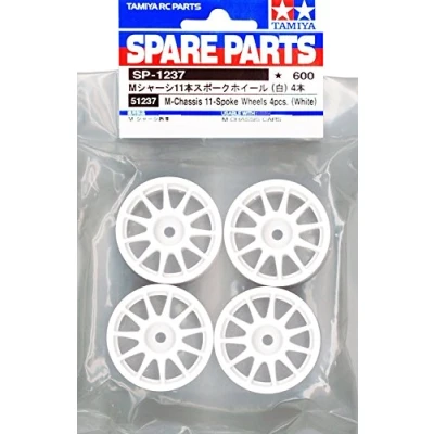 Image of TAMIYA 300051237 M Chassis Rims Suzuki Swift (4), White