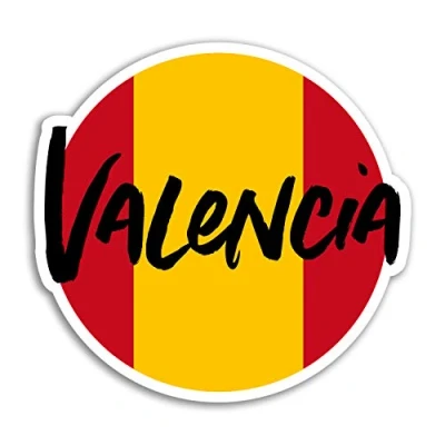 Image of 2 x 10cm Valencia Spain Vinyl Stickers Travel Sticker Laptop Luggage #18629 (10cm Wide)