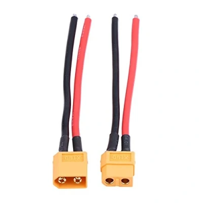 Image of 2 Set XT60 Female Male Cable, Connector Adapter 14AWG Silicone Cable Wire RC Accessory