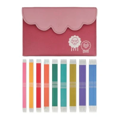 Image of KnitPro Zing Double Pointed Needle Set 9 x 15cm Ended Knitting Pin Sets of 5 Deluxe for Beginners, Professionals &amp; Gift