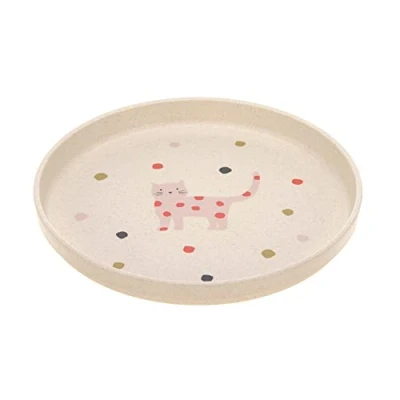 Image of LÄSSIG Children&#039;s Melamine Plate BPA Free for Dishwasher and Microwave/Plate Little Mateys Sicy Orange