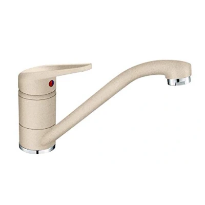 Image of FRANKE Beige Kitchen Sink tap with Fixed spout Made of Granite Princess II 115.0470.654, Medium Sized