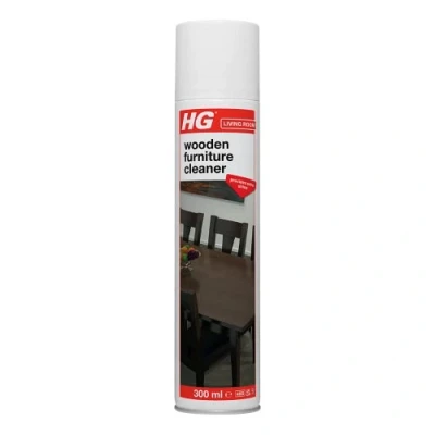 Image of HG Wooden Furniture Cleaner, Indoor Wood Maintenance &amp; High Shine Polish for Tables, Chairs, Shelves, Units and All Surfaces 300ml Spray (268030106)