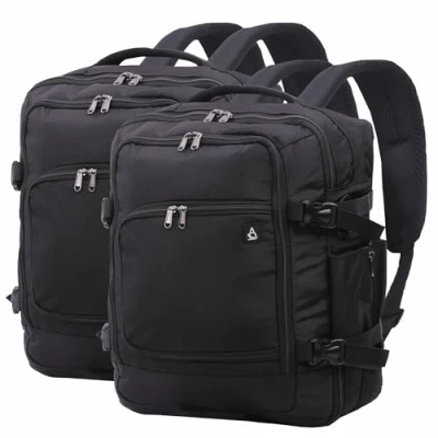 Image of Aerolite 40x30x20 Wizz Air Maximum Size Backpack Eco Friendly Cabin Luggage Carry On Shoulder Bag with YKK Zippers Also Approved For Easyjet, Eurowings and Many More Airlines 5 Year Guarantee