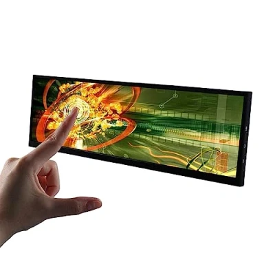 Image of VSDISPLAY 14.5inch 2560x720 2K IPS LCD Stretched Wide Bar Touch Monitor,USB Type C mini HDMI Video Input, Metal Shell