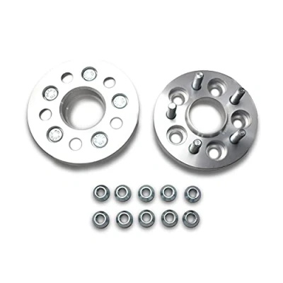 Image of JINGLINGKJ 5 Lug Wheel Spacers PCD 5X100 Hub Bore 56MM Forged 2 Pack