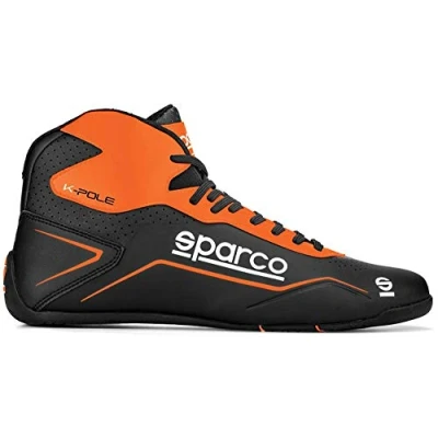 Image of Sparco K Pole Shoes Size 46 Black/Fluo Or