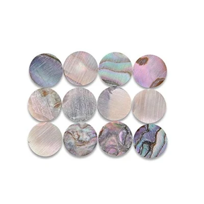 Image of 6mm Fretboard Markers Inlay Sticker Abalone Mark Point for Guitar and Bass 12/20Pcs(12pcs)