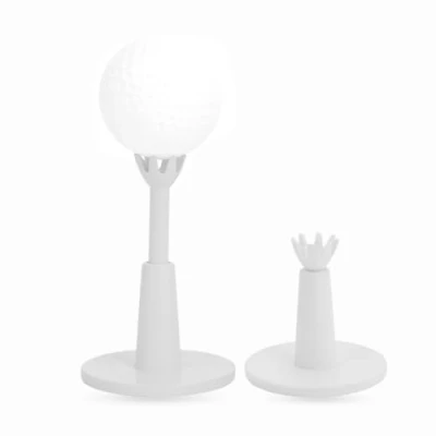 Image of Golf Rubber Tees, White Plastic Range Tees Driving Range, Adjustable Durable Practice Training for Mat