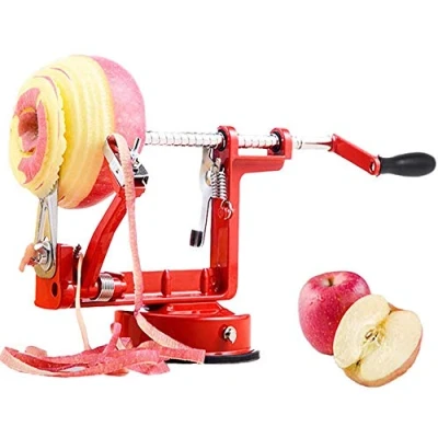 Image of Bugucat Apple Peeler, Professional Slicer, Spiral Cutter, Corer, Potato Fruit 3 in 1 Function, Premium Quality