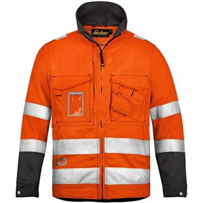 Image of Snickers High Vis Jacket Class 3 Orange/Muted Black XXXL Regular