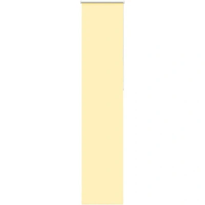 Image of vidaXL Roller Blind Blackout Yellow 50x230 cm Fabric Width 45.7 Polyester