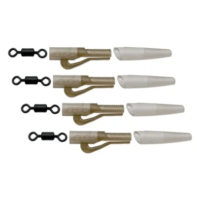 Image of Guru Micro Leadclip, Tail Rubber &amp; Swivel Set Fishing swivels