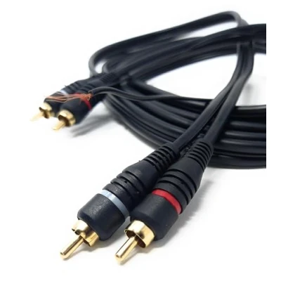 Image of DRUT 3m Twin RCA to Phono Turntable Mixer Ground Lead With Earth Terminals Cable (10ft.)