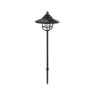 Image of Lindby LED outdoor light Ketil, black, ground spike, battery