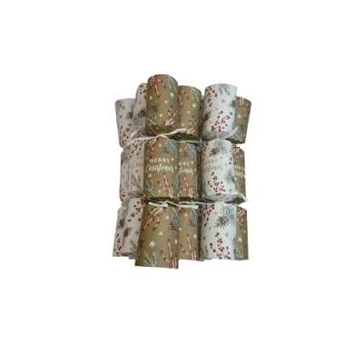 Image of Thompson Cooper Ltd 12.5&quot; Eco Berry Premium Christmas Crackers Pack of 8