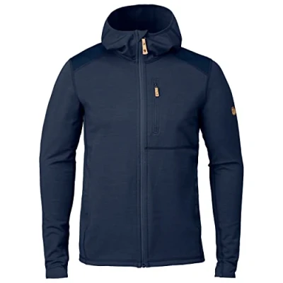Image of Fjallraven Keb Fleece Hoodie M Sweatshirt Dark Navy, XS