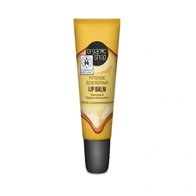 Image of Organic Shop SOS Repair Lip Balm Collagen Filler with Beeswax &amp; Shea Butter (10ml)
