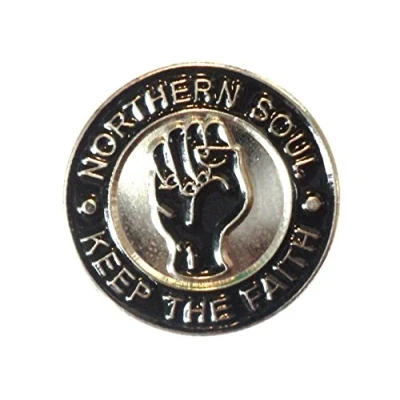 Image of Enamel Badge Northern Soul Reggae Ska Fist