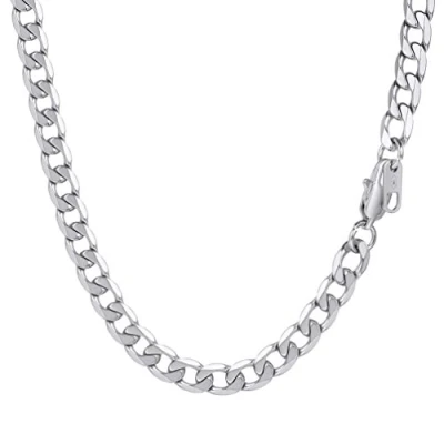 Image of PROSTEEL Classic Chain Necklace for Men 6MM Wide Long Titanium Steel DIY Jewelry