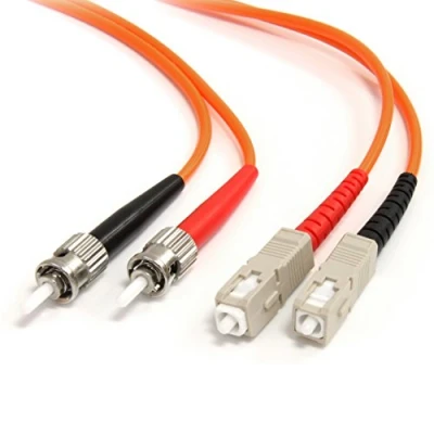 Image of StarTech.com 2m Fiber Optic Cable Multimode Duplex 62.5/125 LSZH ST/SC OM1 ST to SC Patch (FIBSTSC2)
