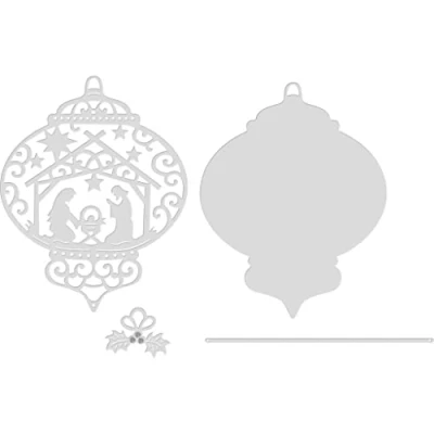 Image of Nativity Bauble Sweet Dixie Cutting Die, Silver