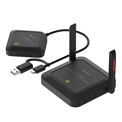 Image of j5create Wireless Extender for USB Webcam/Microphones/Speakers, Works with Windows and Mac, Not TV Mouse/Keyboard (JVW120)
