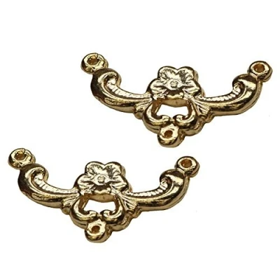 Image of MyTinyWorld Pair of Dolls House Miniature Victorian Brass Bell Pulls