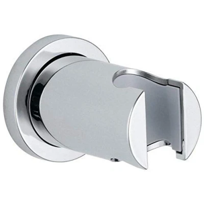 Image of GROHE Rainshower Wall Holder for Hand Showers, Non Adjustable, with Round Escutcheon, Chrome 27074000