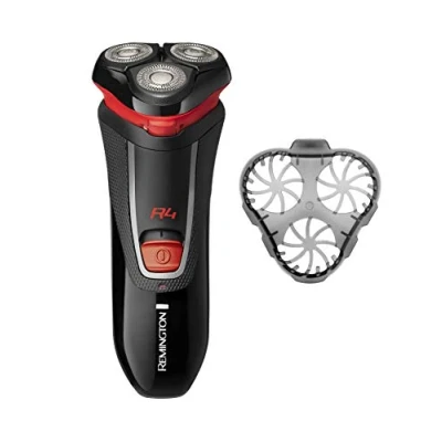 Image of Remington R4 Men&#039;s Electric Shaver (Cordless, Dry Shave, Rotary Shaver, Dual Track Blades, Pivoting Neck, Pop up Detail Trimmer, 3 Day Stubble Styler Guard, 40 Minute Usage, 16 Hour Charge) R4001