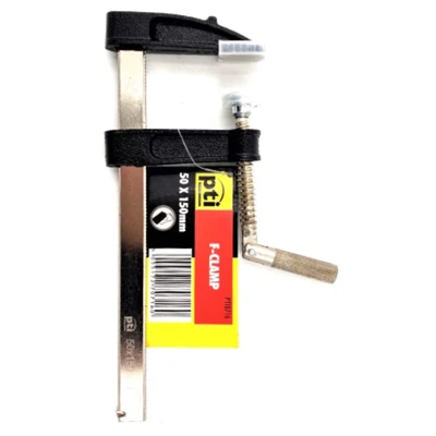 Image of F Clamp 6 Inch/150mm Aluminium Woodworking Tools, Wood Clamps, Quick Grip Metal Vice Grips Used for Welding, Glue Spreader, Work Bench, Book Press, Workmate Sash Bar Table clamp, Heavy Duty